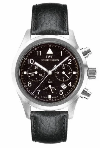 IWC Pilot's Watch Chronograph Mecaquartz Stainless Steel / Black / Strap IW3741-06 (IW374106)